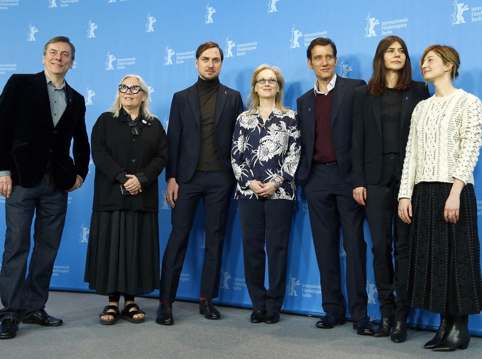 The jury members at the 2016 Berlinale Film Festival in Germany.