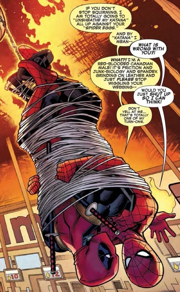 Tiene una relación muy peculiar con Spider-Man.