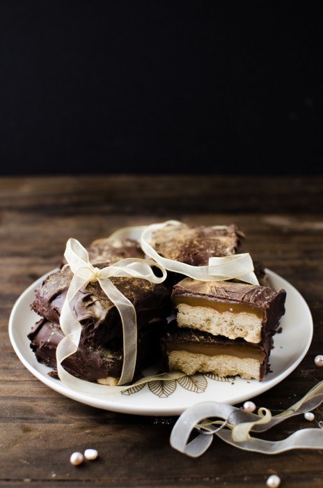 Spiced Ginger Twix Bars