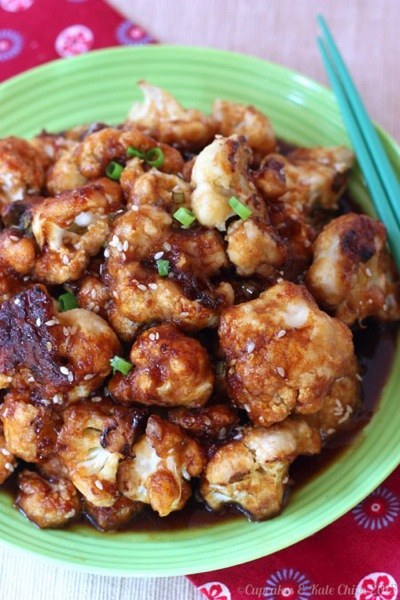 Feast your eyes on these sesame cauliflower "wings"...