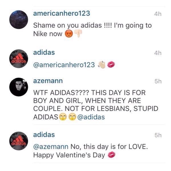 adidas instagram valentines day