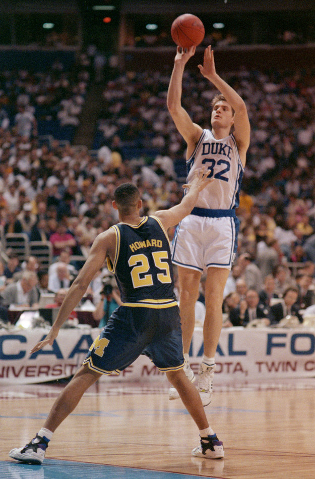 AND OF COURSE, EVERYBODY'S FAVORITE GUY: CHRISTIAN LAETTNER.
