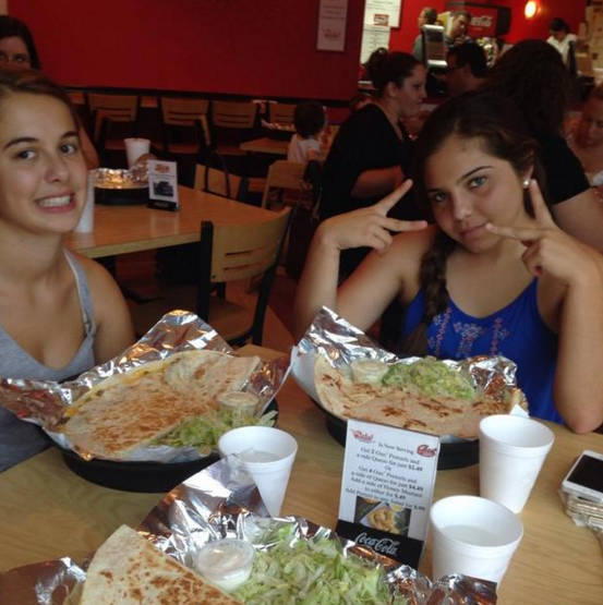 Quesadillas bring friends together...