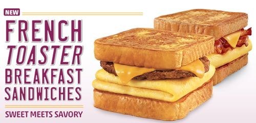 Sándwich dedesayuno French Toaster de Sonic