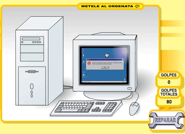 No, no se trata de que te manden a llamar de RRHH por destrucción del mobiliario. En este sitio podrás desquitarte con tu computadora dándole todos los golpes que quieras.
