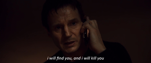 En un punto Wade Wilson le dice a su novia que no podía dormir porque tuvo una pesadilla en la que secuestraban a la hija de Liam Neeson, en repetidas ocasiones. Lo que le está contando a su novia es la trama de la trilogía de películas Taken, protagonizadas por Liam.