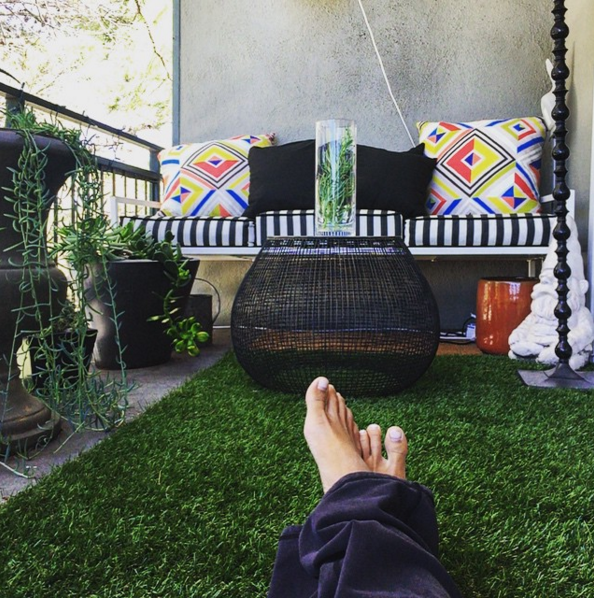 apartment balcony grass astro-turf