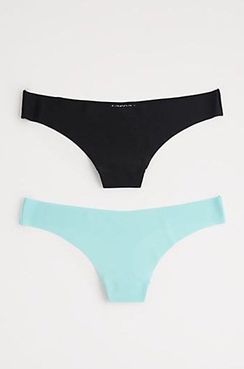 Kalon Women's 6 Pack Nylon Spandex Thong Underwear Panty 