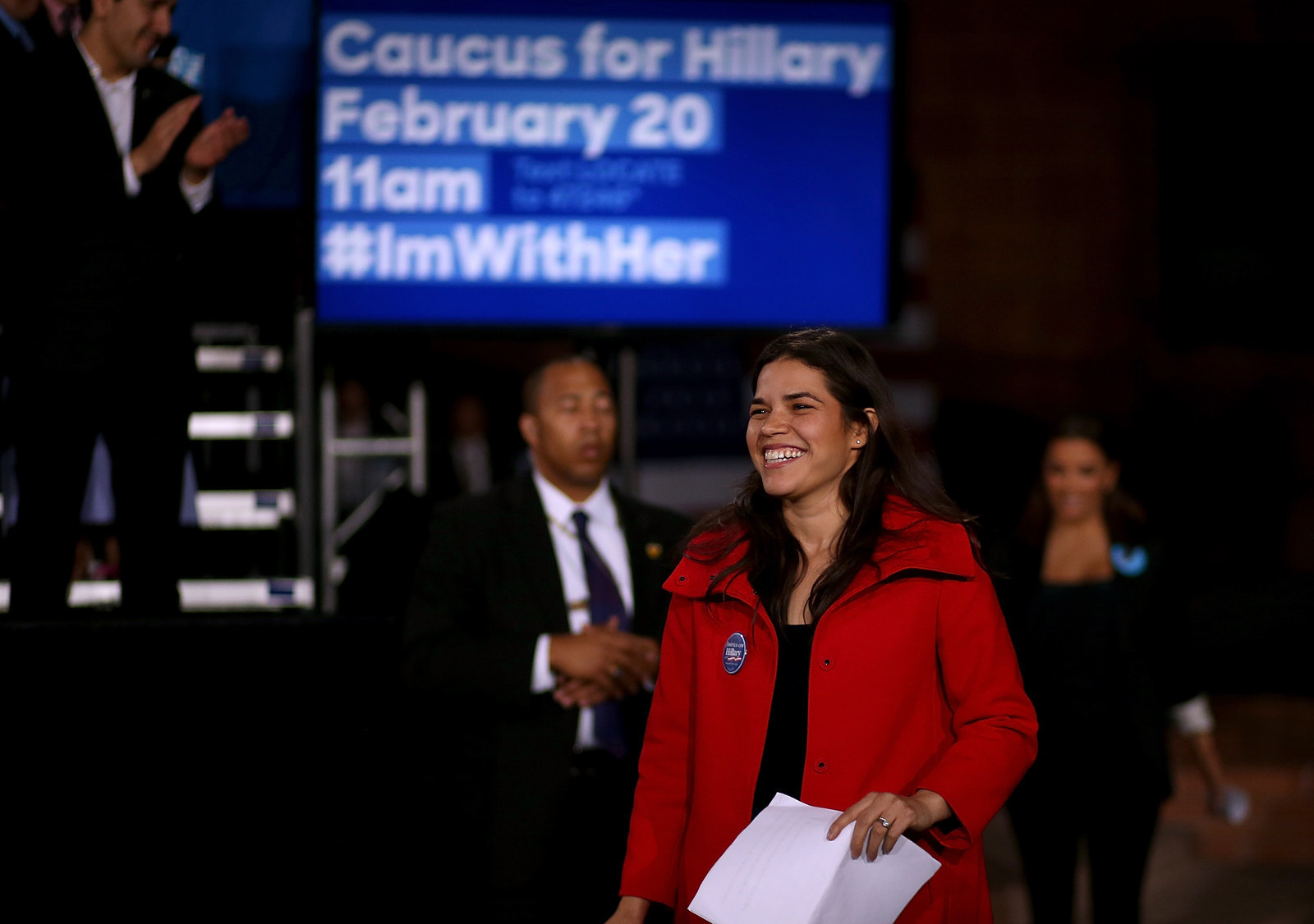 Hillary Clinton Nods to Friendship with America Ferrera: 'She's