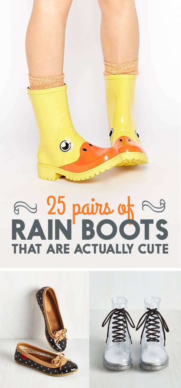 25 Adorable Pairs Of Rain Boots That You Could Wear All Day