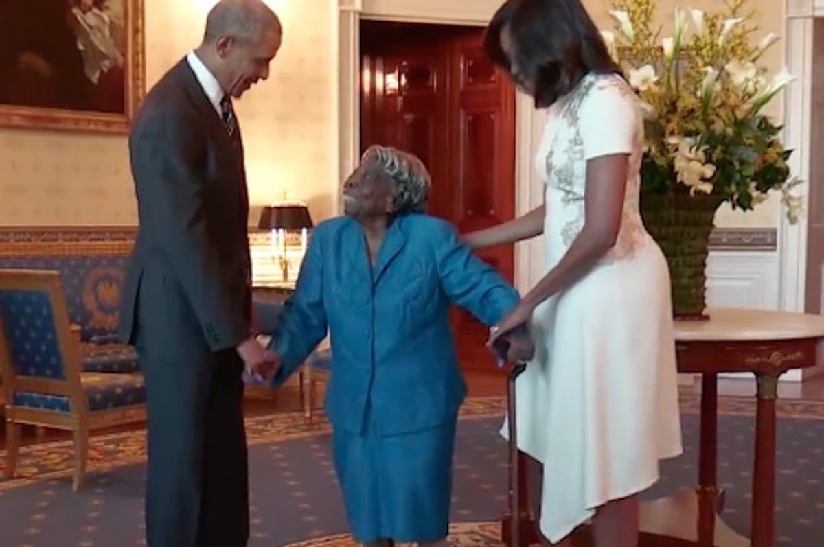 This 106 Year Old Woman Dancing For Joy As She Meets Barack Obama Will Warm Your Heart 