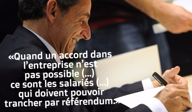 De même, l'idée d'un plus large recours aux référendums d'entreprise était déjà défendue par Nicolas Sarkozy en 2015.