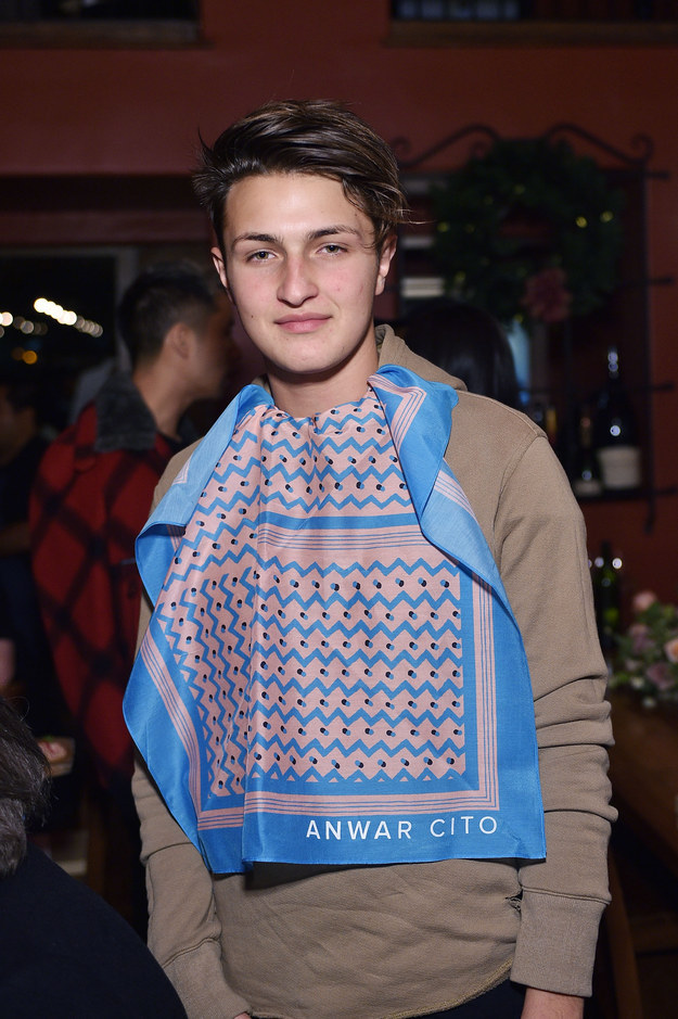That's right — 16-year-old Anwar Hadid just signed his first modeling contract with IMG Models.