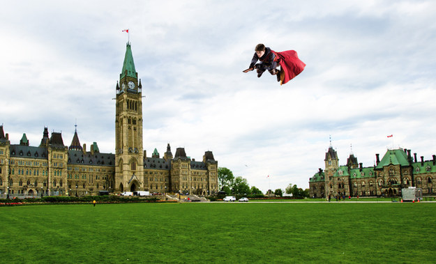 The lawn of Parliament is a perfect place for Quidditch.