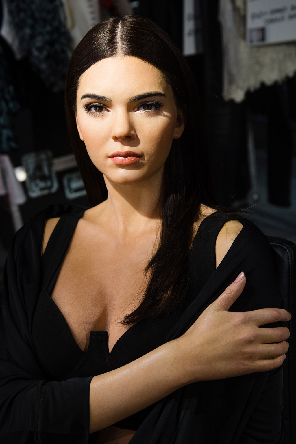 A Minute With Kendall Jenner And Her Wax Figure