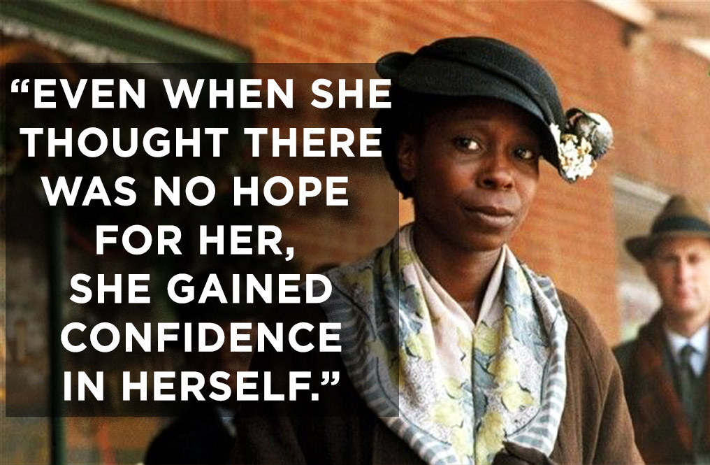 "She overcame the obstacles that were placed in front of her, and believed in herself. She still maintained a relationship with her sister, and I have a younger sister, so I relate. Even when she thought that there was no hope for her, she gained confidence in herself." – Youngfaith97