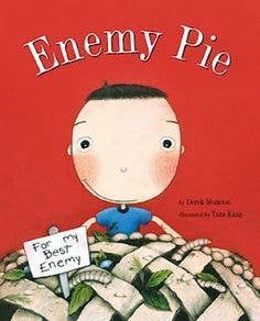 What It's About: This is about a boy who is having a great summer until Jeremy Ross moves in down the street. Jeremy excludes people from birthday parties and laughs when they strike out in baseball. The narrator's father makes enemy pie to help defeat Jeremy Ross. In order for enemy pie to work, the boys have to play together all day. By the end of the day they are good friends and enjoy the pie together. Why It's Important: This tells a classic story of judging a book by its cover, or making judgements about people based on insignificant details. After spending quality time together the two enemies learned that they actually got along quite well.