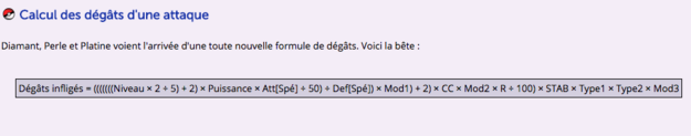 Si vous voulez vraiment comprendre tout ça, vous avez intérêt à assurer en maths. Par exemple, la formule de calcul des dégâts des attaques comporte pas moins de 12 paramètres.