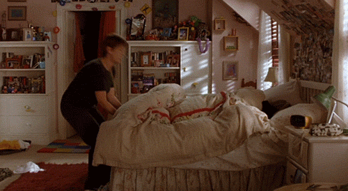 "Well, we can sleep in till 7.30am as it's the weekend." – them"No." – you