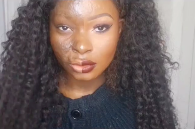 Now, she shares her incredible makeup tutorials on YouTube, including an amazing video where she styled half her face to show the power of makeup.