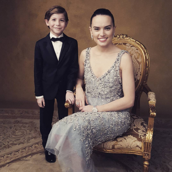 And this one with Daisy Ridley, who plays Rey.