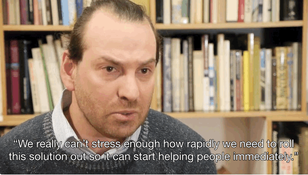 "We understand that we're working with a vulnerable population. We're scientists and we're trying to develop a solution that actually works before we make it available," says Putrino.