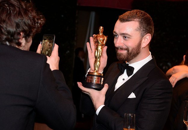 Sam Smith has won an Oscar for “Writing’s on the Wall,” the theme song for the film Spectre.