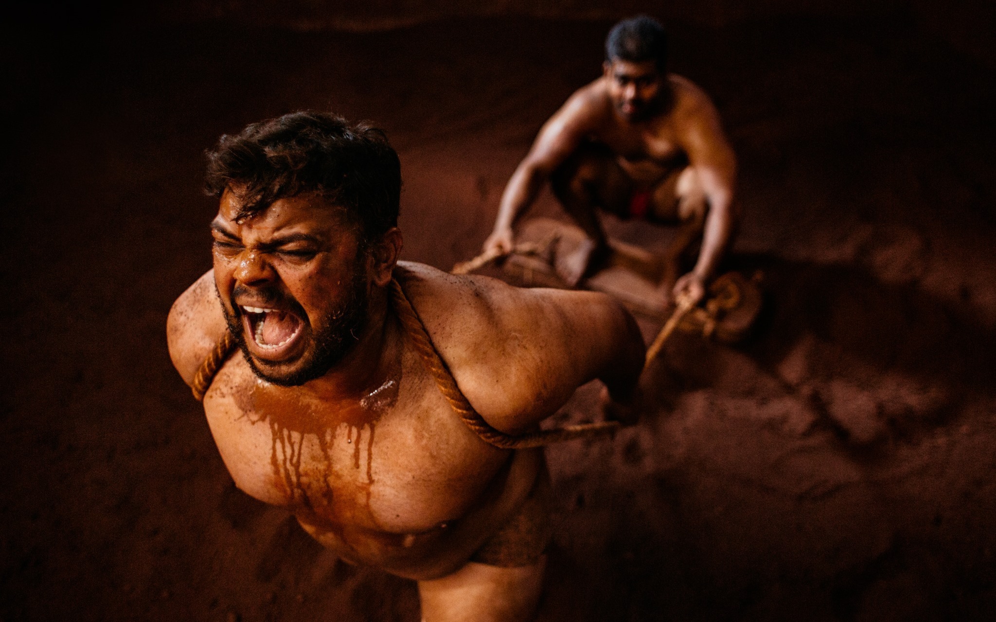 Where in the World…? Lifestyle, Culture, Landscapes, Cityscapes, Wildlife &  Travel – Portrait of a Kushti Wrestler Applying Sand to his Body to keep  Cool and to Absorb the Sweat – Photo Tours