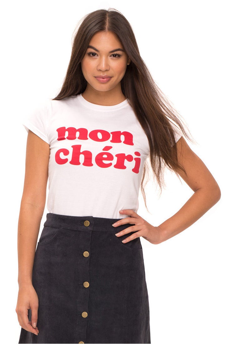 Mon Cheri Tee in White, £15