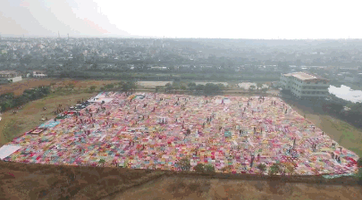 Over 2,000 Women Got Together In India To Make The World's Largest Crochet  Blanket