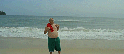 Do pescoço pra baixo ele é gordo, do pescoço pra cima ele é magro?!?!