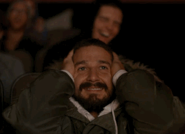 Laughing Shia.