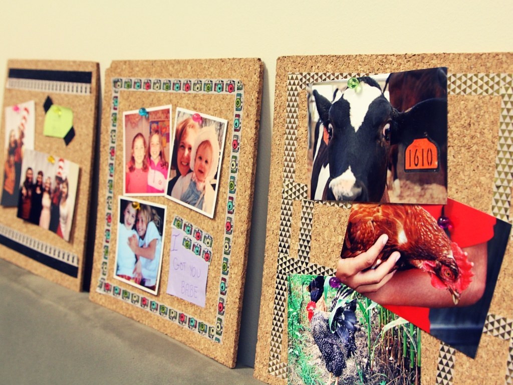 It's cheaper to buy plain bulletin boards like these and add your own design.