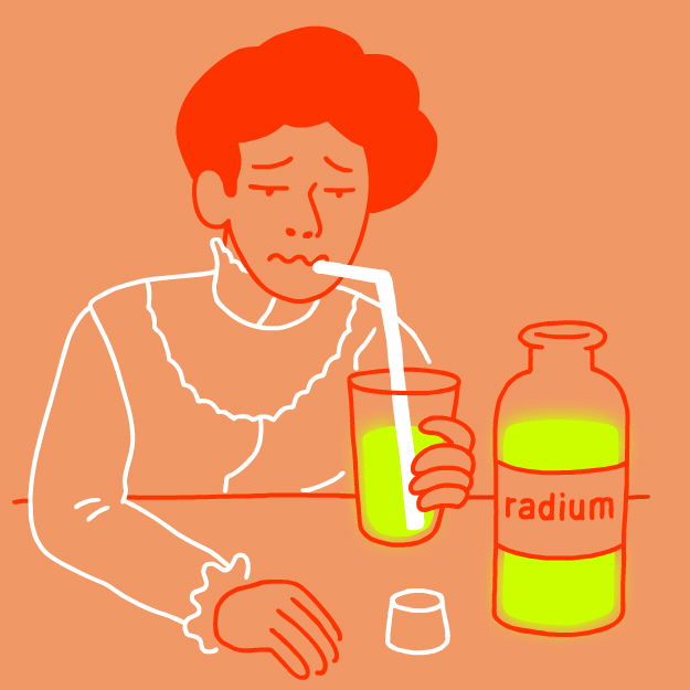Although radium is still currently used in medicine, its original uses were found to have negative side effects on humans. While radium was (and is) primarily used to treat cancer, it was often considered to be a cure-all, namely applied to ailments like impotence. Old-school radium treatments often lead to other medical complications, such as loss of limbs or even lives. Thankfully, radium use has become safer over the years, as doctors continue efforts to learn more about the drug.