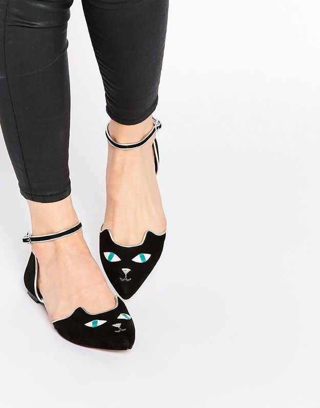 These adorable kitten flats for $43.00.