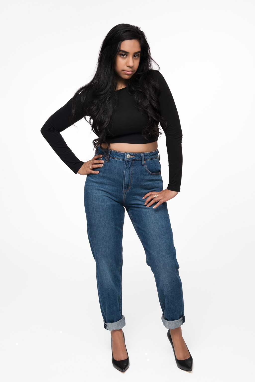 mom jeans curvy girl