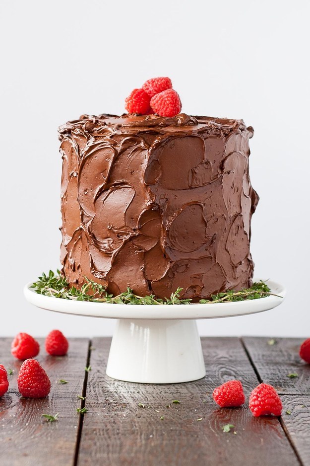 Chocolate Raspberry Layer Cake