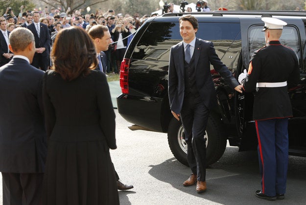Also note that this may be the first time Trudeau has rocked a three-piece suit since becoming PM. ~vest alert~