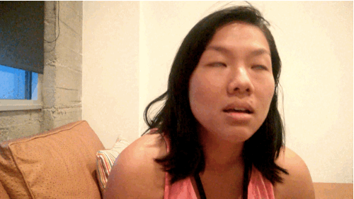 "When I feel bad I can't come and ughhhh."
