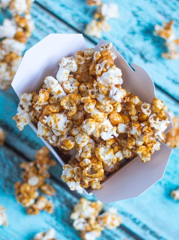 Coconut Maple Caramel Popcorn