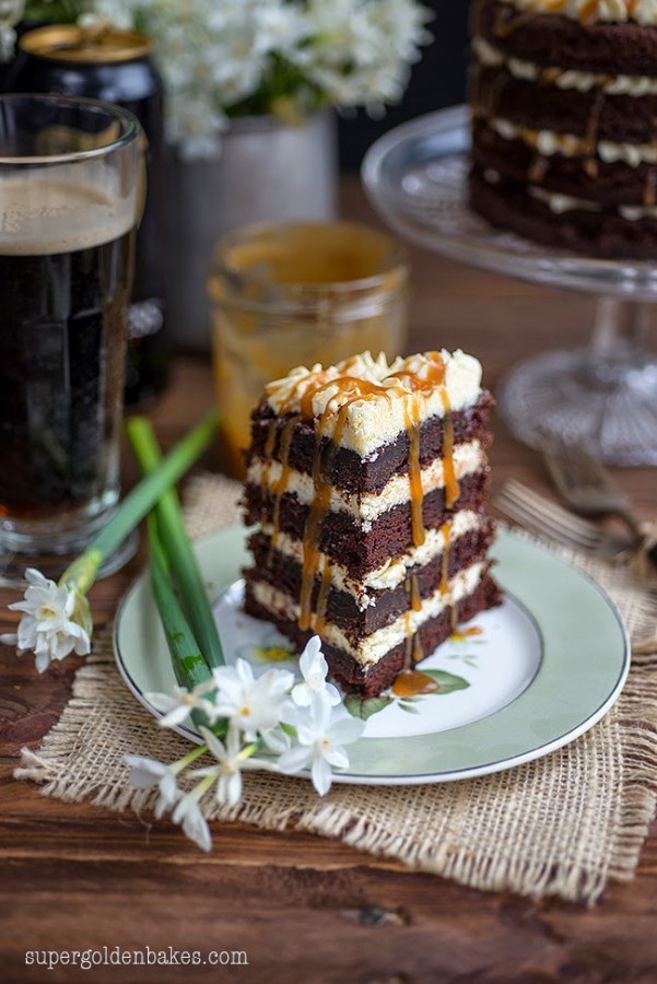 Guinness Black Magic Cake with Whisky Caramel