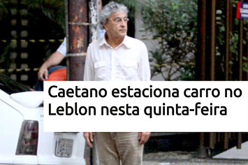 Hoje a notícia "Caetano estaciona carro no Leblon" completa cinco anos