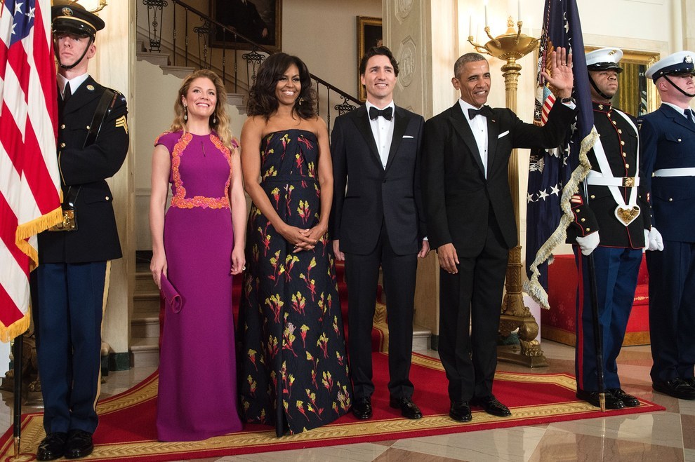 Sophie Gregoire-Trudeau and Michelle Obama looked amazing. Justin Trudeau and Barack Obama looked like men in tuxedos.