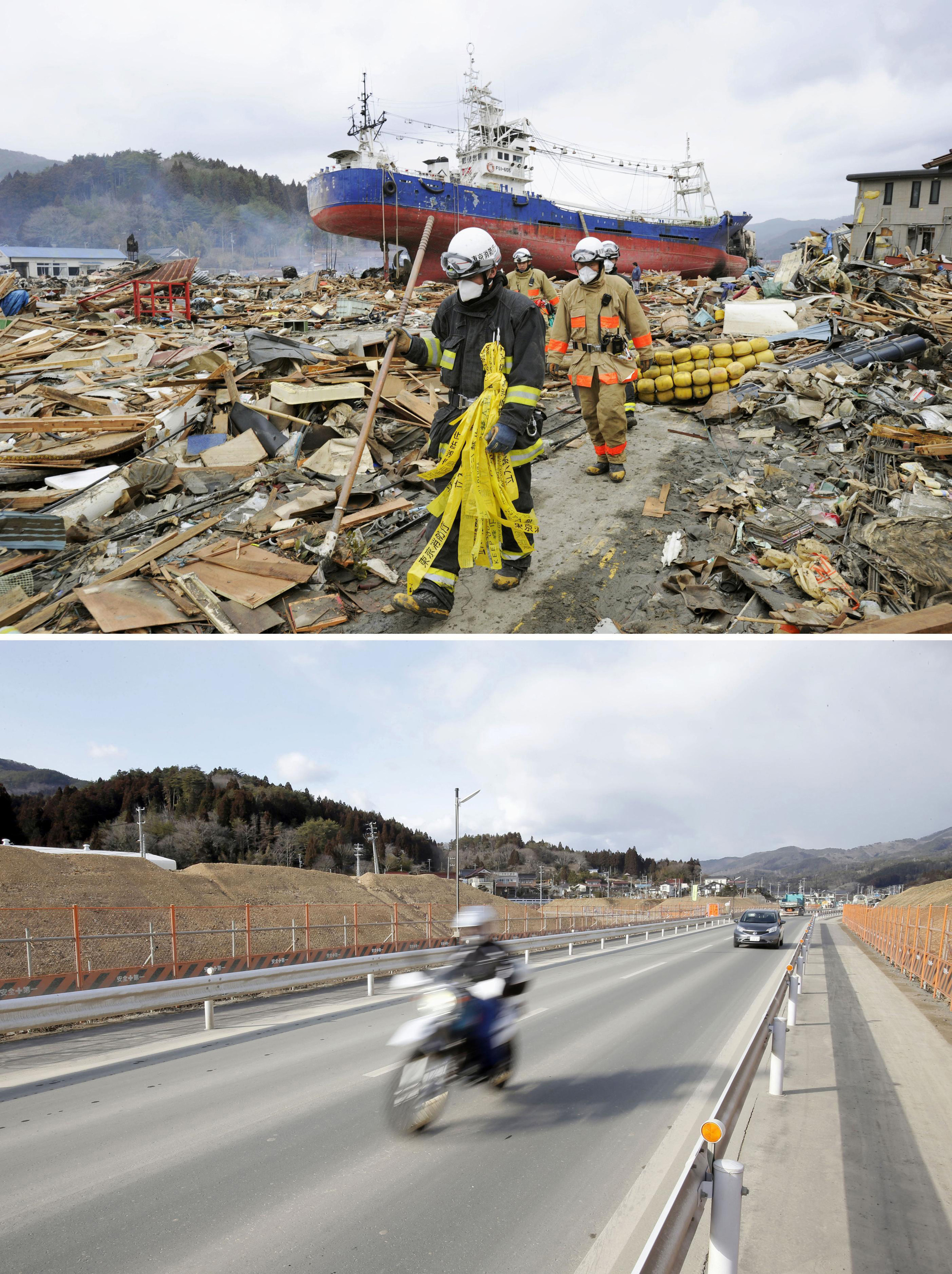 The 2011 Japanese Tsunami In Pictures: Then And Now