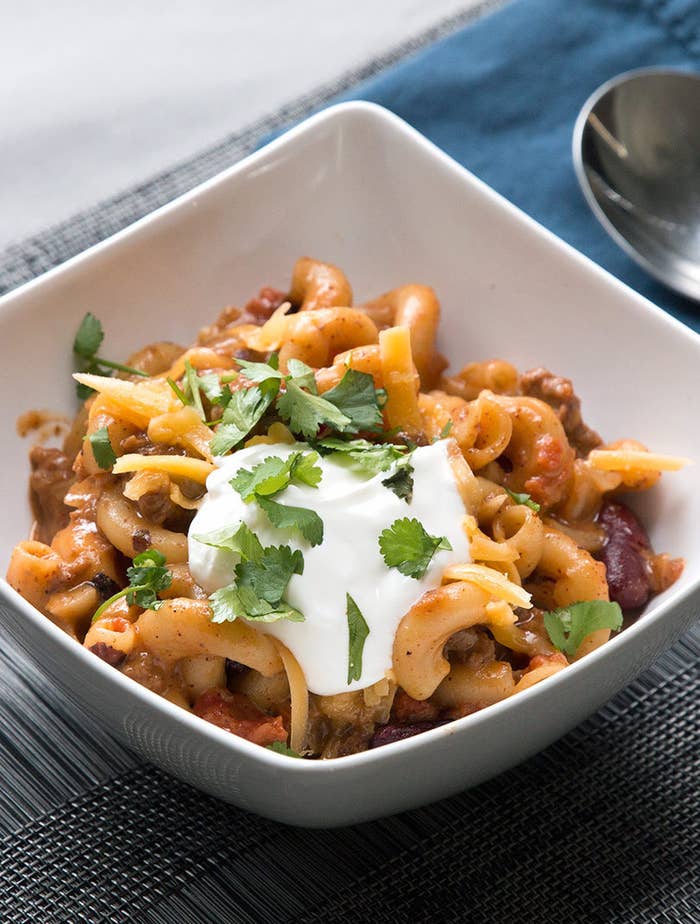 Pasta and chili?! Consider our minds blown. 🤯 This smoked chili pasta  recipe from Richard Eats is simply magical thanks to Chili Magic. 😌, By  Bush's Beans