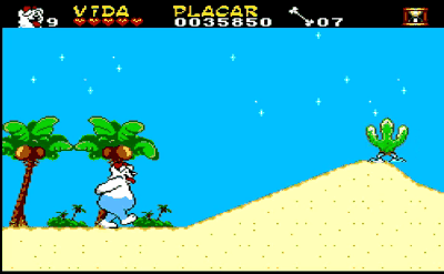 Você incorporava os personagens como o Gilmar, o Capachão e mesmo a Priscila, em aventuras contra as pulgas.