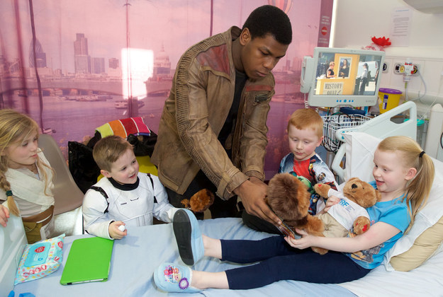 John Boyega Visited Kids In Hospital In Character As Finn It's official: John Boyega can't get any lovelier.