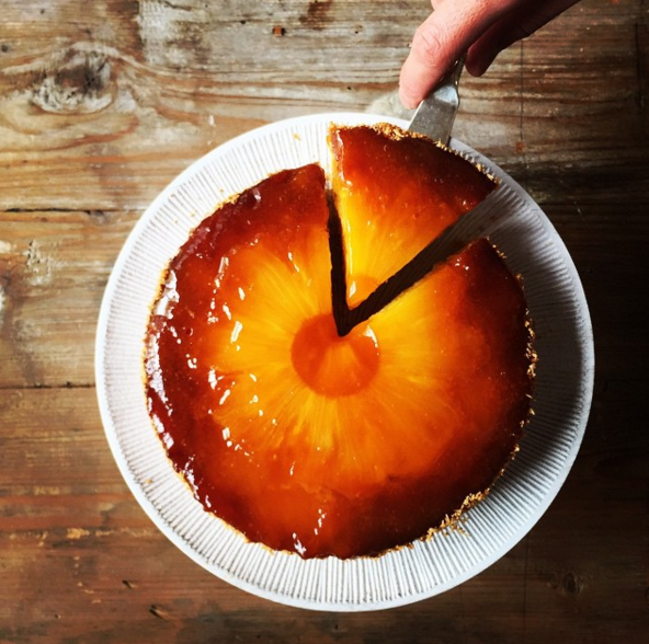 This pineapple caramel cake that is making us rethink passing up pineapple upside-down cake.