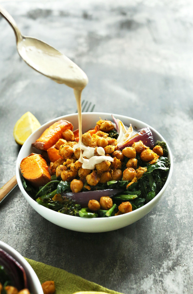 Sweet Potato Chickpea Buddha Bowl