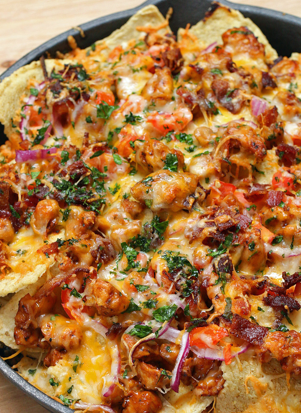 This Recipe For Loaded BBQ Chicken Nachos Are Everything You Need